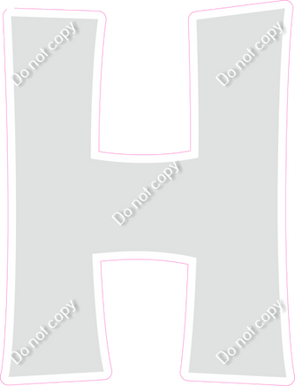 KG 18" Individuals - Flat Light Grey H