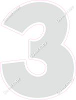 KG 18" Individuals - Flat Light Grey 3