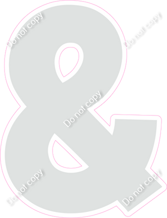 KG 18" Individuals - Flat Light Grey &