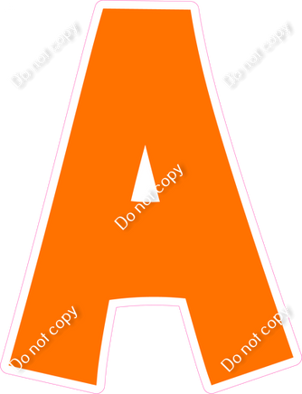 KG 18" Individuals - Flat Orange A