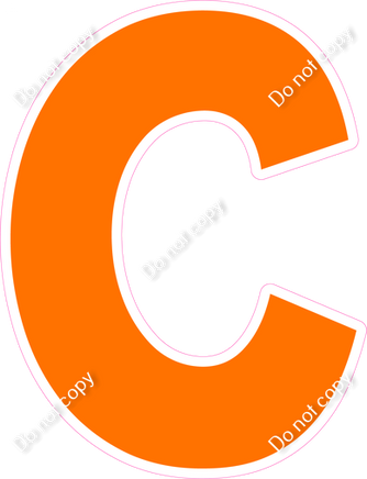 KG 18" Individuals - Flat Orange C