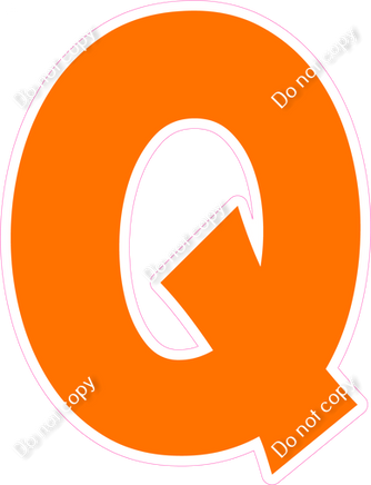 KG 18" Individuals - Flat Orange Q