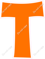 KG 18" Individuals - Flat Orange T