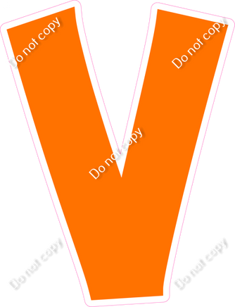 KG 18" Individuals - Flat Orange V