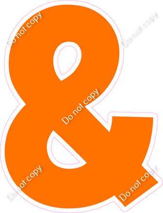 KG 18" Individuals - Flat Orange &