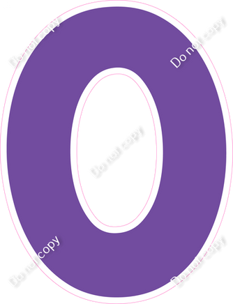 KG 18" Individuals - Flat Purple O