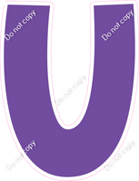 KG 18" Individuals - Flat Purple U