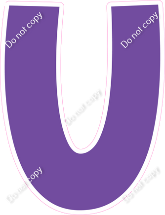 KG 18" Individuals - Flat Purple U