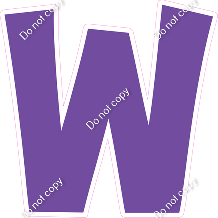 KG 18" Individuals - Flat Purple W