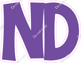 KG 18" Individuals - Flat Purple ND