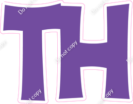 KG 18" Individuals - Flat Purple TH