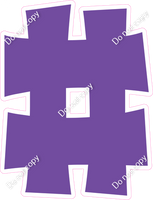KG 18" Individuals - Flat Purple #