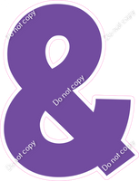 KG 18" Individuals - Flat Purple &