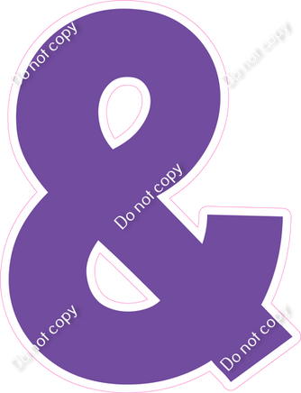 KG 18" Individuals - Flat Purple &