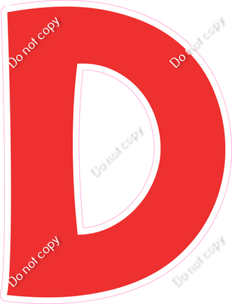 KG 18" Individuals - Flat Red D