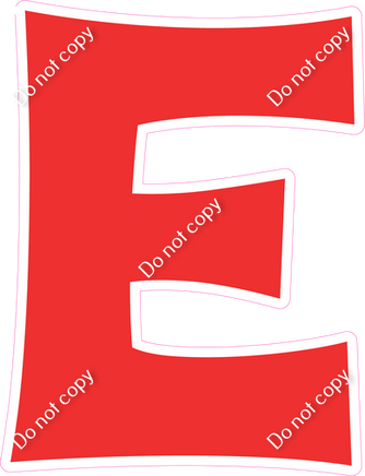 KG 18" Individuals - Flat Red E