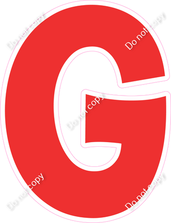 KG 18" Individuals - Flat Red G