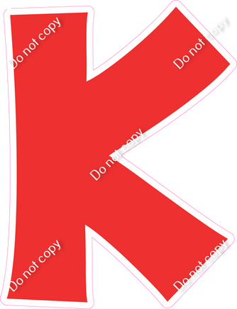KG 18" Individuals - Flat Red K