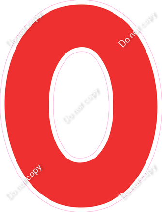 KG 18" Individuals - Flat Red O