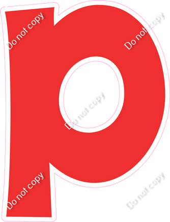 KG 18" Individuals - Flat Red P