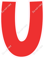 KG 18" Individuals - Flat Red U