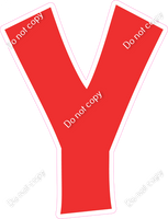 KG 18" Individuals - Flat Red Y