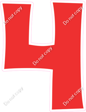 KG 18" Individuals - Flat Red 4