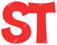 KG 18" Individuals - Flat Red ST