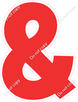 KG 18" Individuals - Flat Red &