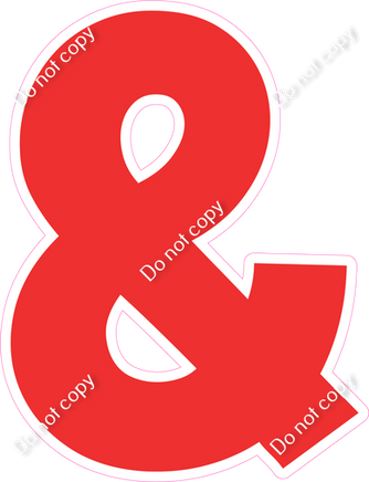 KG 18" Individuals - Flat Red &