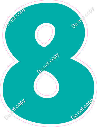 KG 18" Individuals - Flat Teal 8