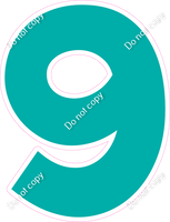 KG 18" Individuals - Flat Teal 9