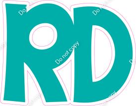 KG 18" Individuals - Flat Teal RD