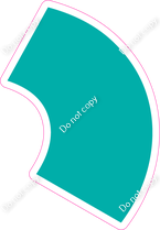 KG 18" Individuals - Flat Teal Apostrophe