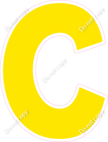 KG 18" Individuals - Flat Yellow C