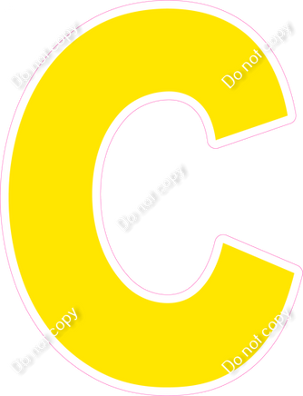 KG 18" Individuals - Flat Yellow C