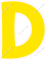 KG 18" Individuals - Flat Yellow D
