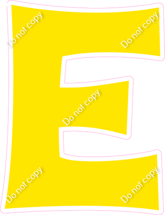 KG 18" Individuals - Flat Yellow E