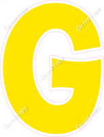 KG 18" Individuals - Flat Yellow G