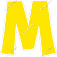 KG 18" Individuals - Flat Yellow M