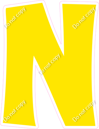 KG 18" Individuals - Flat Yellow N