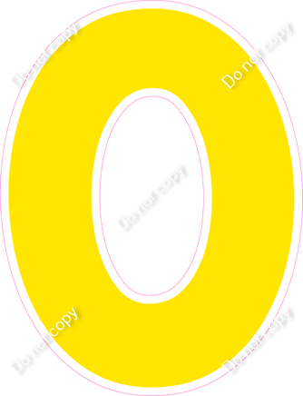 KG 18" Individuals - Flat Yellow O