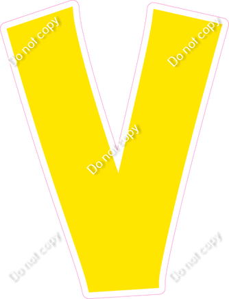 KG 18" Individuals - Flat Yellow V