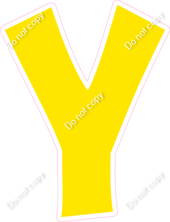 KG 18" Individuals - Flat Yellow Y