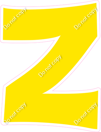 KG 18" Individuals - Flat Yellow Z