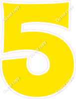 KG 18" Individuals - Flat Yellow 5