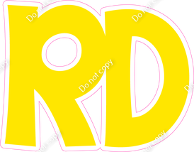 KG 18" Individuals - Flat Yellow RD