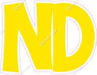 KG 18" Individuals - Flat Yellow ND