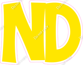 KG 18" Individuals - Flat Yellow ND