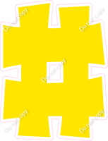 KG 18" Individuals - Flat Yellow #